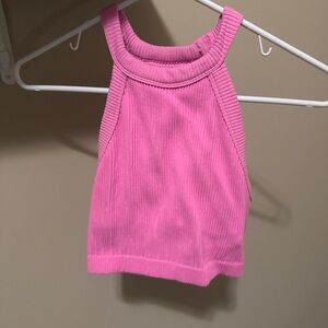 Aerie Vibrant Pink Ribbed Top